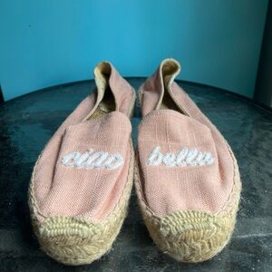 Soludos Pink Espadrilles Ciao Bella Canvas Slip-Ons